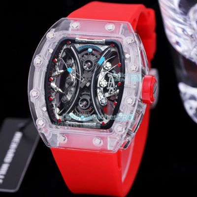 Swiss Quality Replica Richard Mille Transparent RM53-01 Skeleton Watch